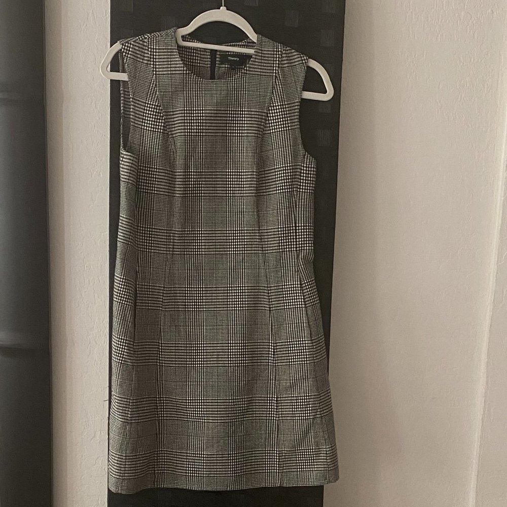 Theory "Helaina" dress in plaid